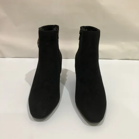Bamboo Brand Ankle Suede Women’s Boots Size 6 Black‎