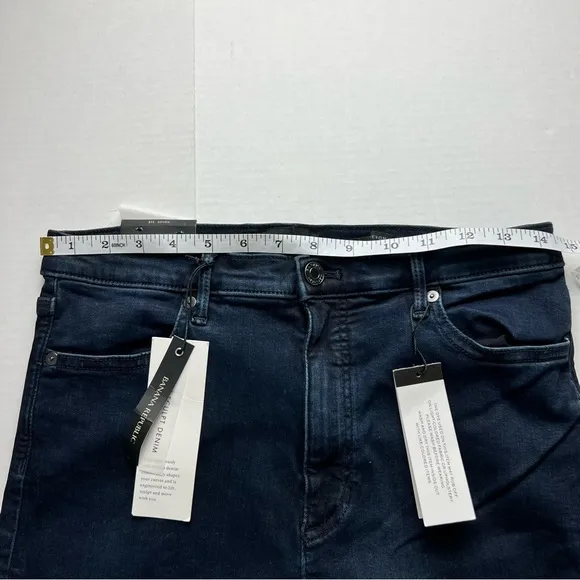 BANANA Republic Premium Denim NWT Devon 31L Ankle High Rise Legging Skinny Dark