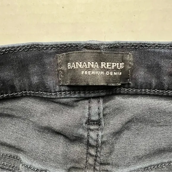 BANANA Republic Premium Denim NWT Devon 31L Ankle High Rise Legging Skinny Dark