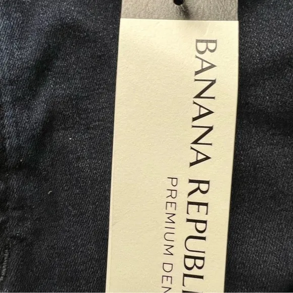 BANANA Republic Premium Denim NWT Devon 31L Ankle High Rise Legging Skinny Dark