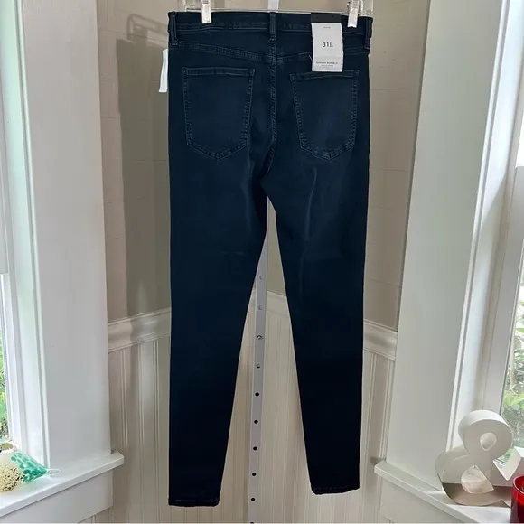 BANANA Republic Premium Denim NWT Devon 31L Ankle High Rise Legging Skinny Dark