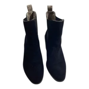 BAND OF GYPSIES Shadow Ankle Boots‎ Boho Black Corduroy Booties Women's Size 8