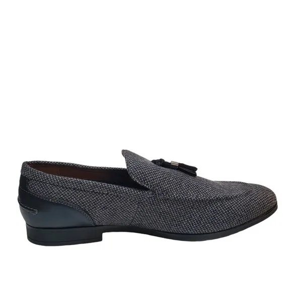 BAR III Men's Casual Shoes Kingston Textile  Slip On Loafers 13M Grey Tw…