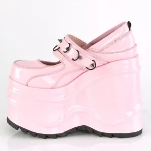 Barbiecore Barbie Platform Studded Mary Janes Wedge Shoes