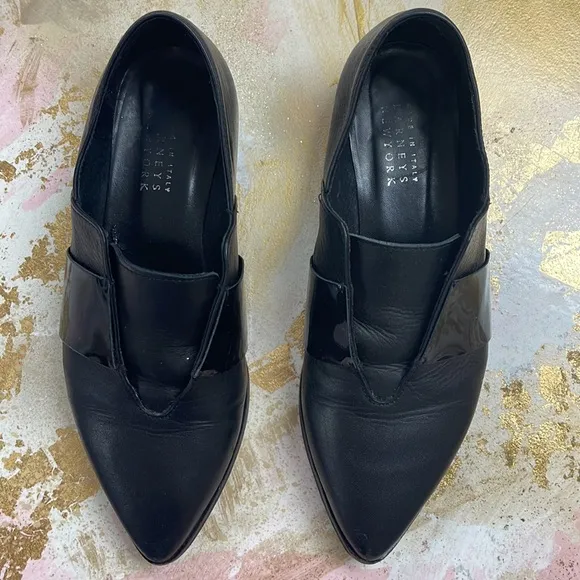 Barney’s New York black loafers shoes 7