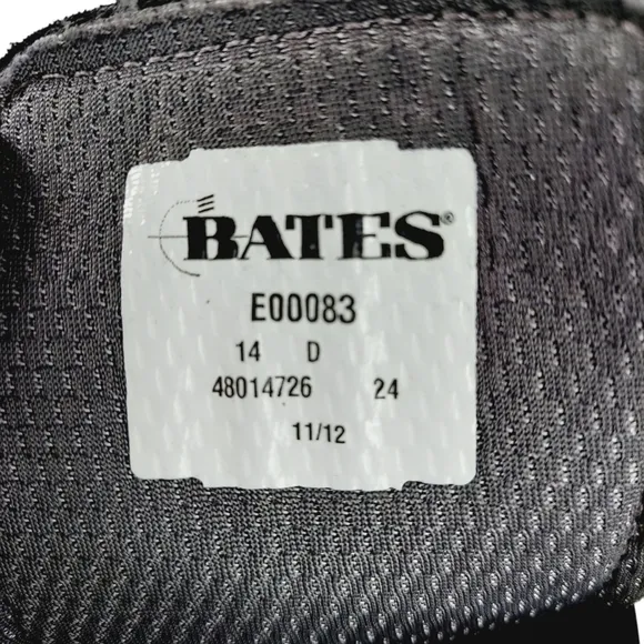 Bates Lites Men's Black Buckle Chukka Boots Size 14 Work Boot made in the USA