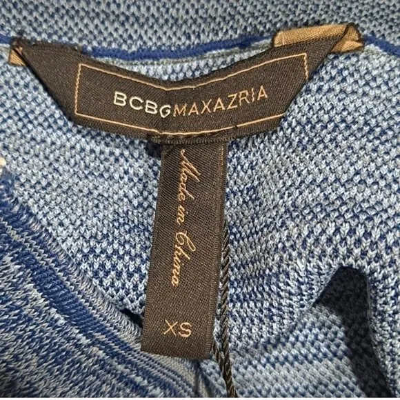 BCBG MaxAzria Size XS &quot;Denim Patchwork&quot; Skirt BodyCon Pencil EUC