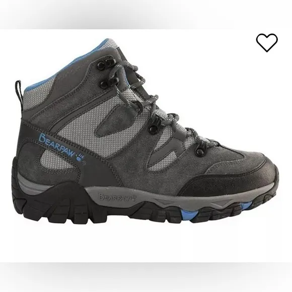 BearPaw-hiking boots in gray and blue.In excellent condition.Activewear Size 7