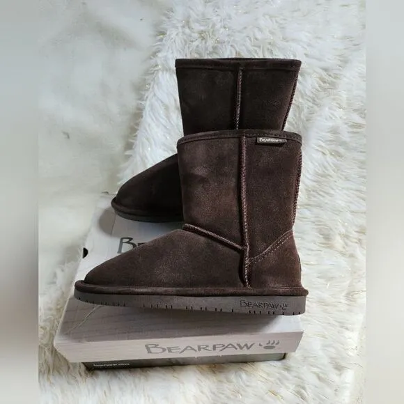 BEARPAW Emma Tall Youth Boots Size 4