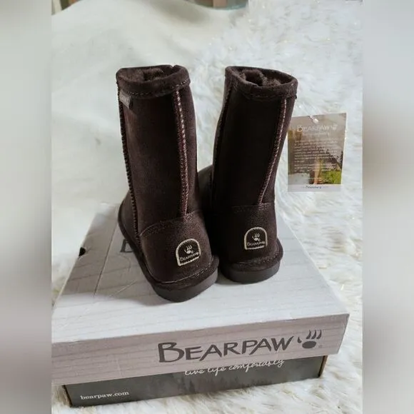 BEARPAW Emma Tall Youth Boots Size 4