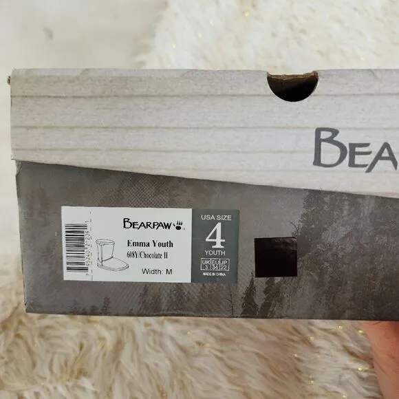 BEARPAW Emma Tall Youth Boots Size 4