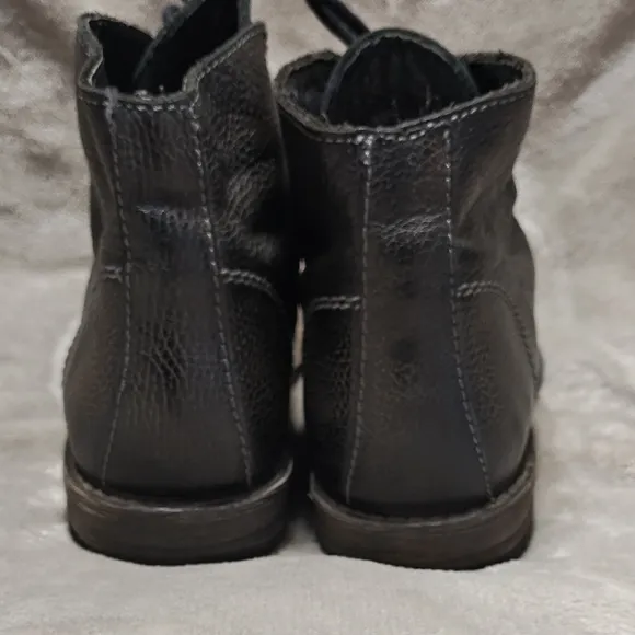 Bed Stu Curtis II Moc Toe Lace Up Boots Men's Black Leather Boots Size 11