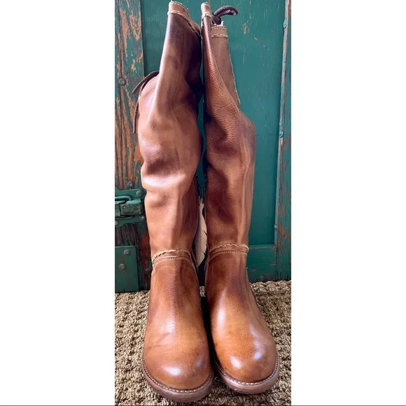 Bed Stu Manchester Tall Leather Boots Size 6