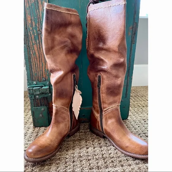 Bed Stu Manchester Tall Leather Boots Size 6