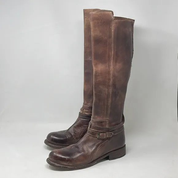 Bed Stu tall Bristol Rustic Teak leather boots Size 8.5 EUC