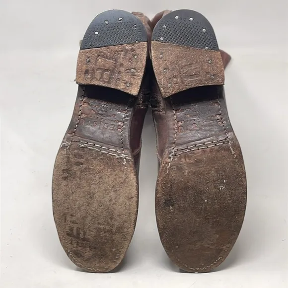 Bed Stu tall Bristol Rustic Teak leather boots Size 8.5 EUC