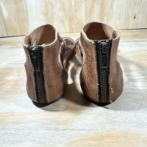 Bed Stu Soto Brown Leather Sandals Women’s Size 8