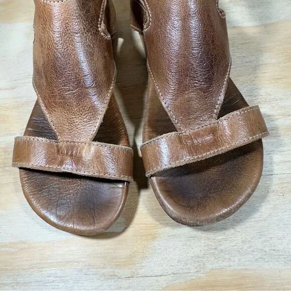 Bed Stu Soto Brown Leather Sandals Women’s Size 8