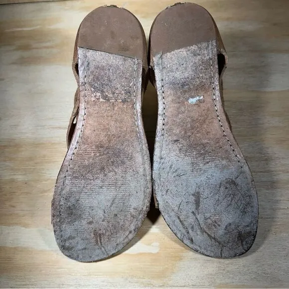 Bed Stu Soto Brown Leather Sandals Women’s Size 8