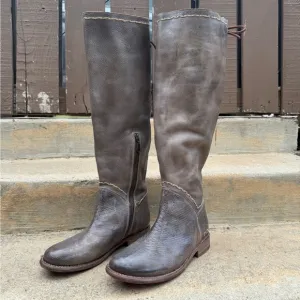 BEDSTU Manchester Taupe Rustic Mason Tall Boots Wmn Sz 7