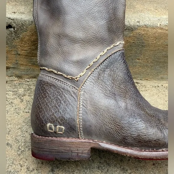 BEDSTU Manchester Taupe Rustic Mason Tall Boots Wmn Sz 7