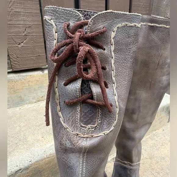 BEDSTU Manchester Taupe Rustic Mason Tall Boots Wmn Sz 7