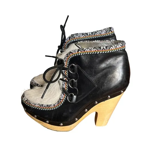 Belle by Sigerson Morrison fur ankle boot Size 8.5