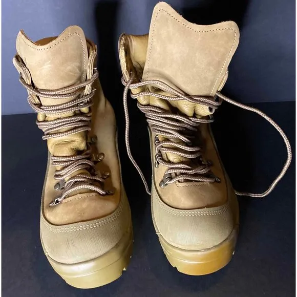 Belleville MCB 950 Mens 5 R Leather Gore-Tex Vibram Combat Hiking Boots Brown
