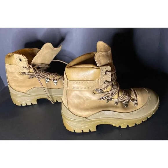 Belleville MCB 950 Mens 5 R Leather Gore-Tex Vibram Combat Hiking Boots Brown