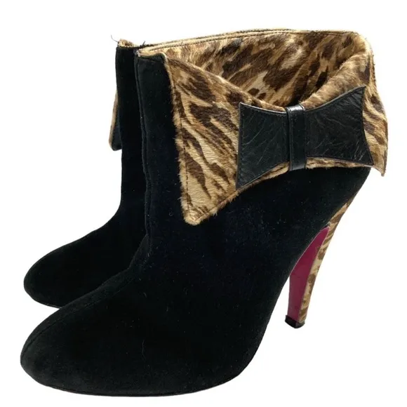 Betsey Johnson Black Ankle Boots