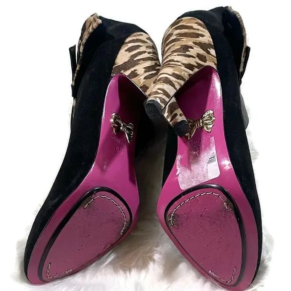 Betsey Johnson Black Ankle Boots