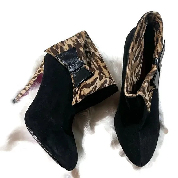 Betsey Johnson Black Ankle Boots