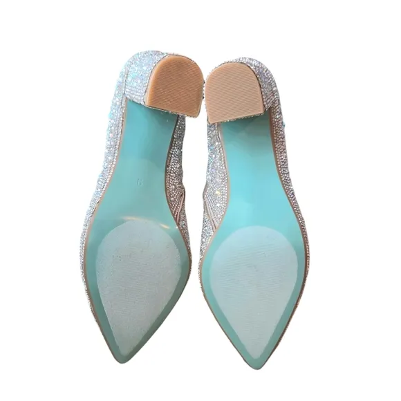 Betsey Johnson Cady Rhinestone Ankle Boots