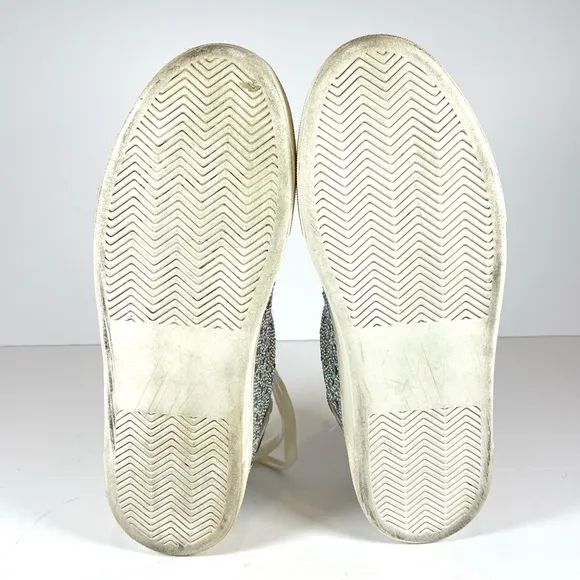 Betsy Johnson Sidny Crystal Pavé Platform Sneaker Women’s Size 8.5M