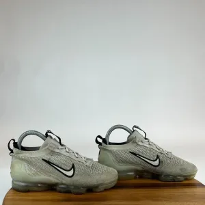 Big Kids Nike Air Vapormax Flyknit 2021 White Athletic Shoes Sneakers Size‎ 4 Y
