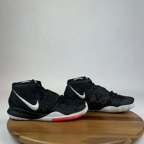 Big Kids Nike Kyrie 6 Black Athletic Mid Basketball Sneakers Shoes Size 7 Y GUC‎