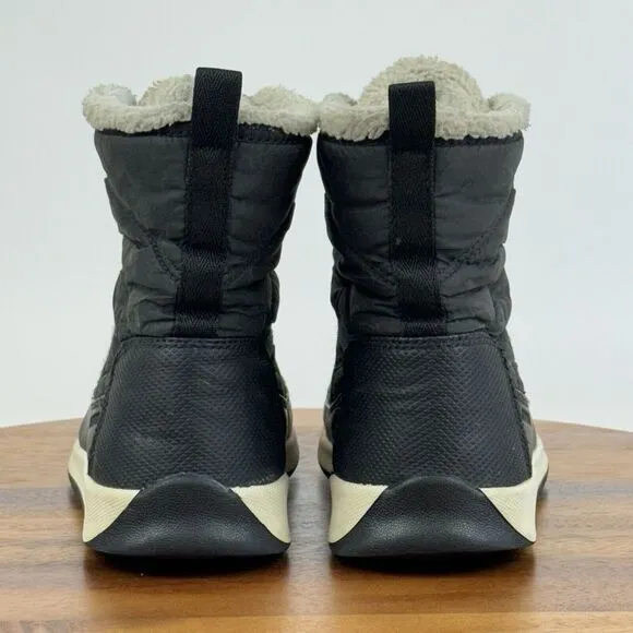 Big Kids Sorel Whitney II Plus Black Casual Waterproof Winter Ankle Boots Size 5