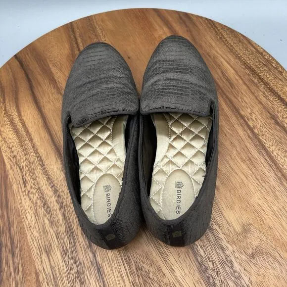 Birdies The Starling Flats Womens Size 8 Shoes Brown Slip On Slippers Loafers