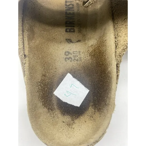Birkenstock Arizona Big Buckle Leather Sandcastle Size 39 US8