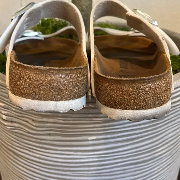 Birkenstock Arizona Glitter Snake Print Sandals