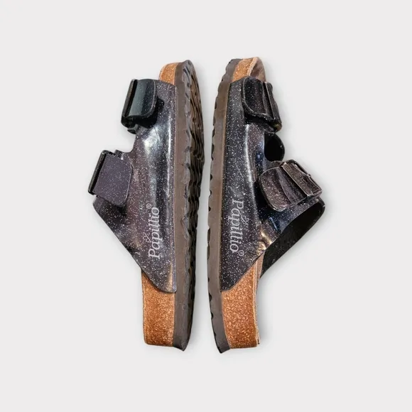 Birkenstock Arizona Papillio Black Glitter Sandals