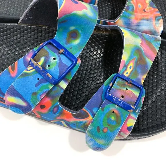 Birkenstock Birkis Multicolor Tie Dye Sandals