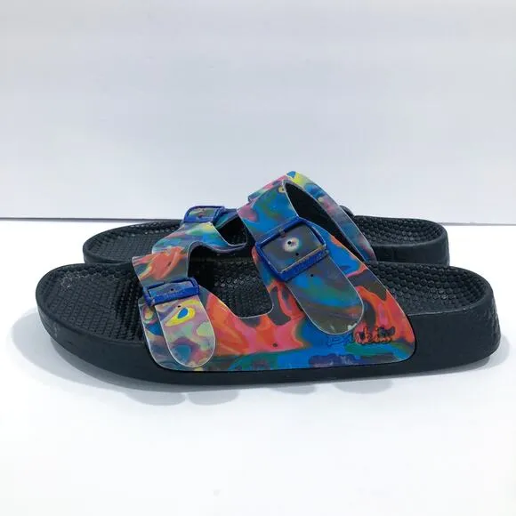 Birkenstock Birkis Multicolor Tie Dye Sandals