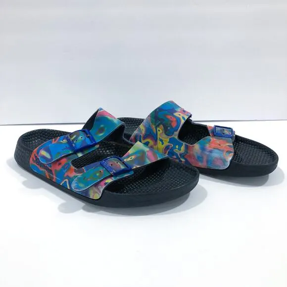 Birkenstock Birkis Multicolor Tie Dye Sandals