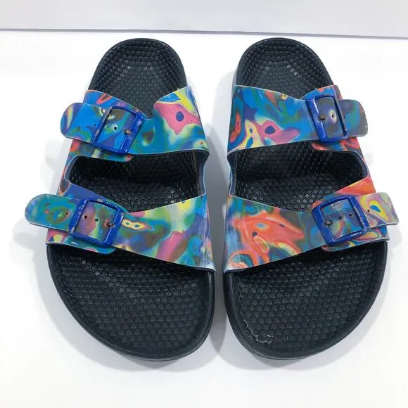 Birkenstock Birkis Multicolor Tie Dye Sandals