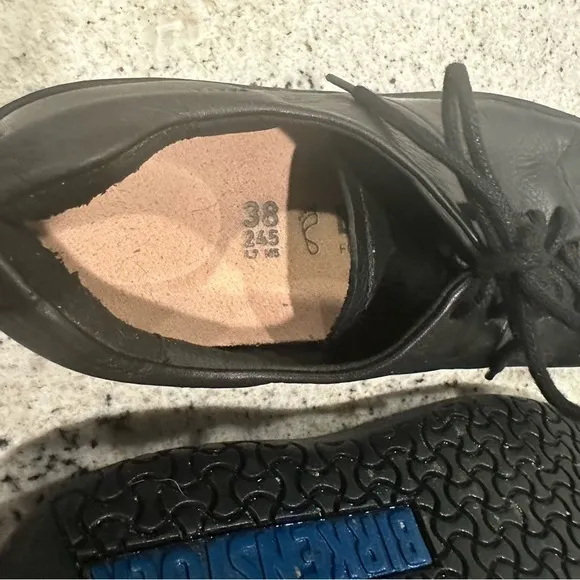 Birkenstock Black Sneakers with Leather-Like Finish
