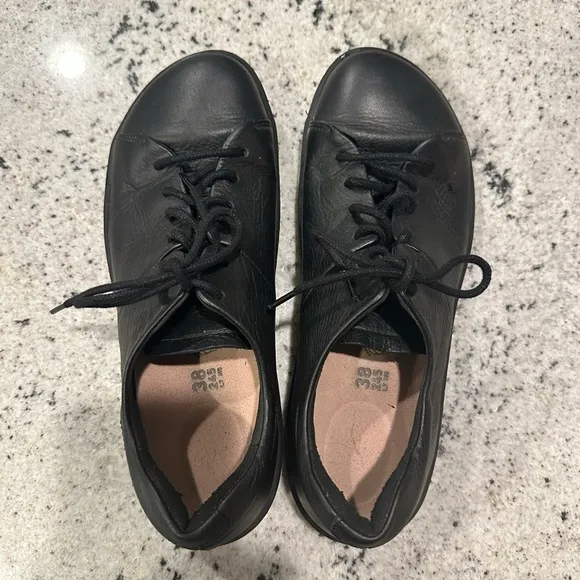 Birkenstock Black Sneakers with Leather-Like Finish