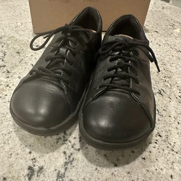 Birkenstock Black Sneakers with Leather-Like Finish