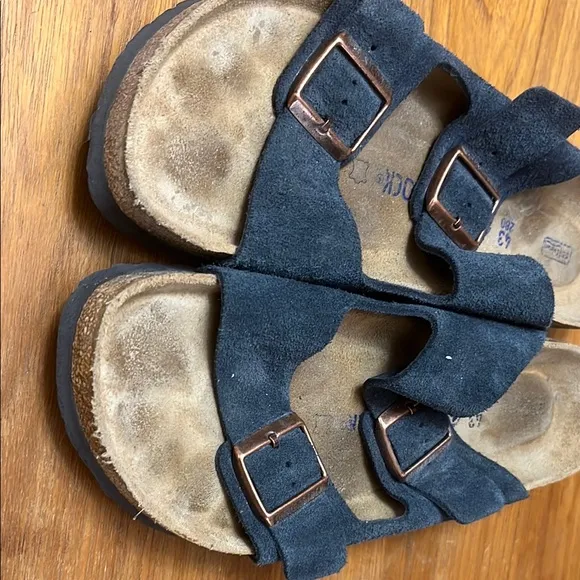 Birkenstock Blue Suede Sandals Size 43 Men's