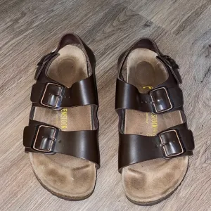 Birkenstock brown leather sandals size - 39, L8/M6